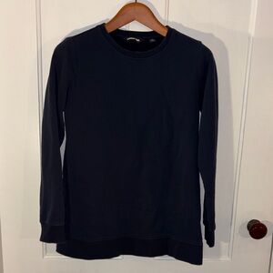 Lands' End Navy Crew Neck Top